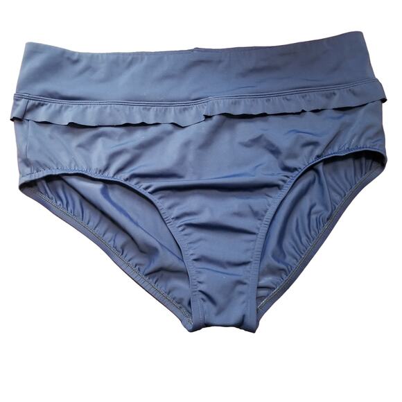 Unbranded-Women's Swimsuit Bottom Navy Color See Measurements Sani Seal In Place - Picture 1 of 3